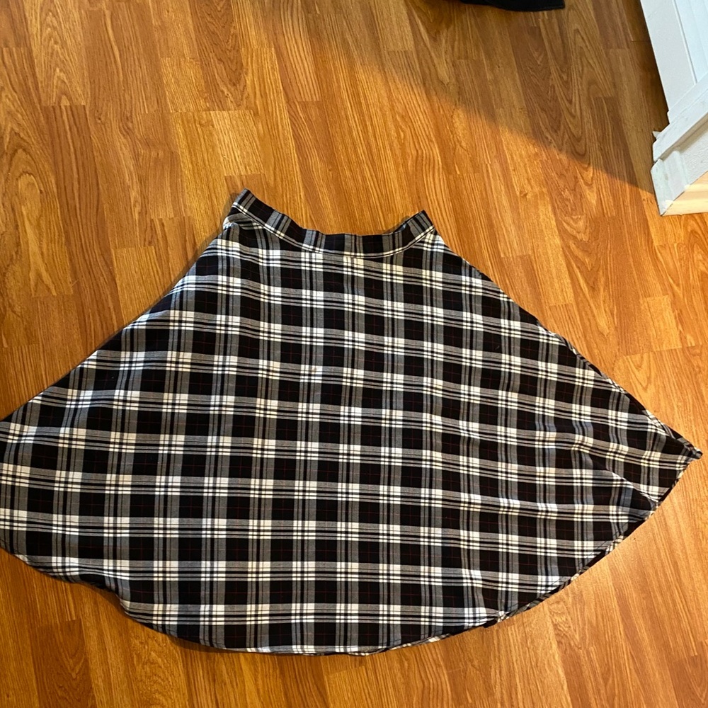 Rocksteady plaid circle skirt